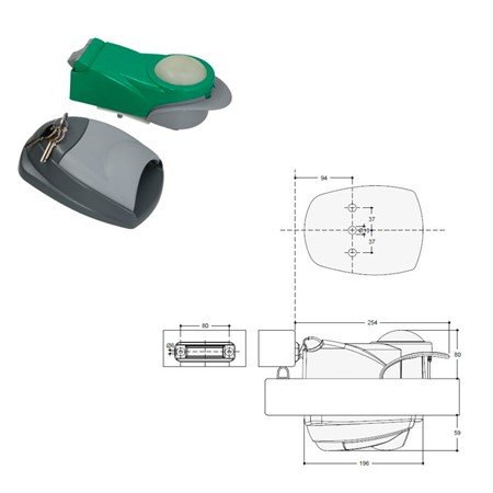 Låshandtag nödlås 5325